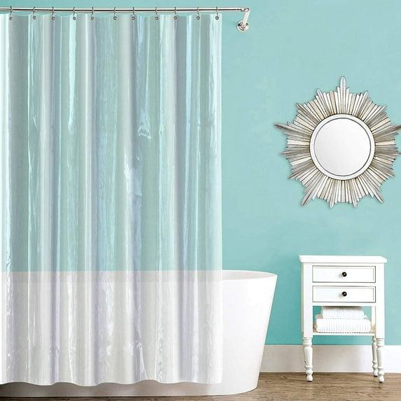 Collections Etc Plastic Shower Curtain Liner Clear