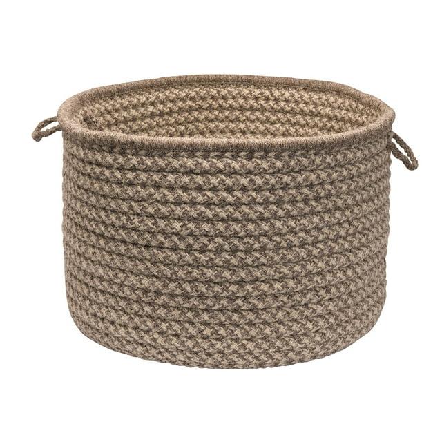 Kelly Clarkson Home Natural Wool Houndstooth Storage Basket