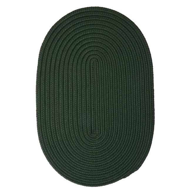 Boca Braid 30'' x 48'' Dark Green Polypropylene Patio Mat