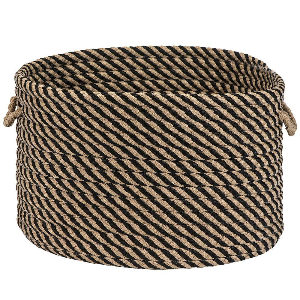 Colonial Mills Cabana Basket - Black 15"x15"x12" Storage Basket