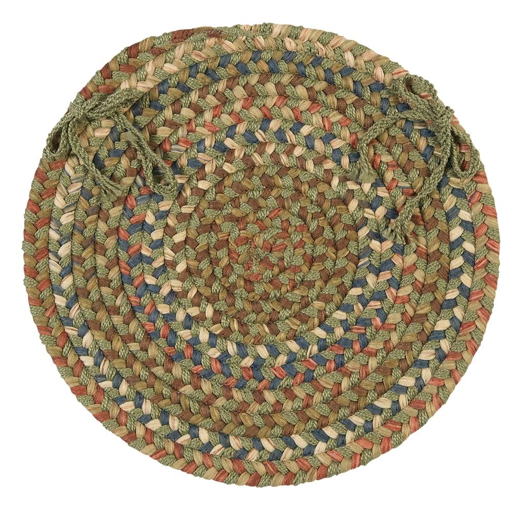 Colonial Mills Cedar Cove - Olive Chair Pad, Set of 4