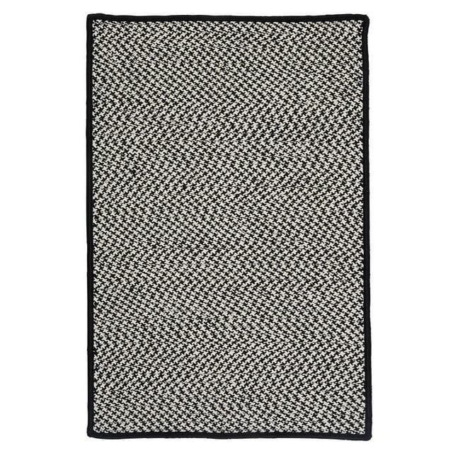 Lark Manor™ Ashvith Houndstooth Indoor/Outdoor Reversible Area Rug - Black & Reviews | Wayfair