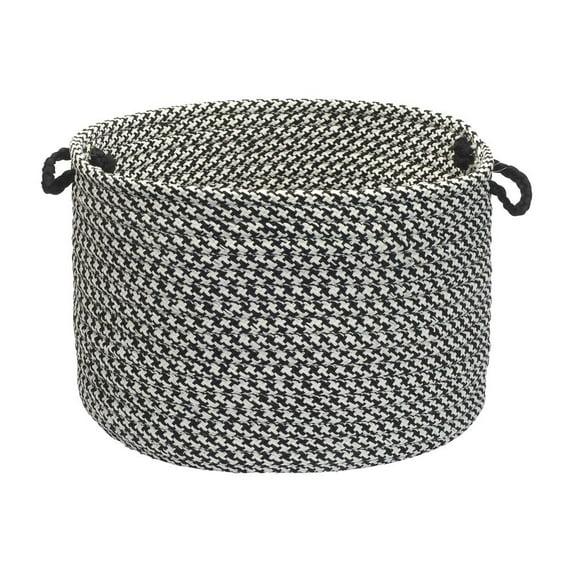 Colonial Mills Outdoor Houndstooth Tweed - Black 2'x5'