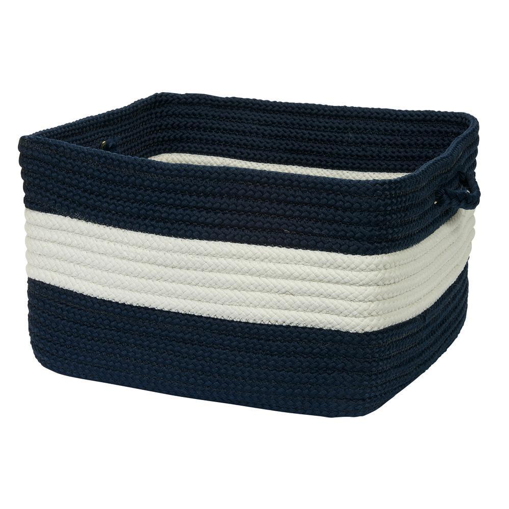 Colonial Mills Rope Walk Utility Basket, 14 by 10-Inch, Navy