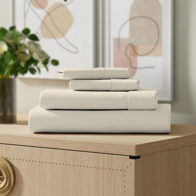 Color Sense 100% Cotton Lightweight Percale Weave Sheet Set