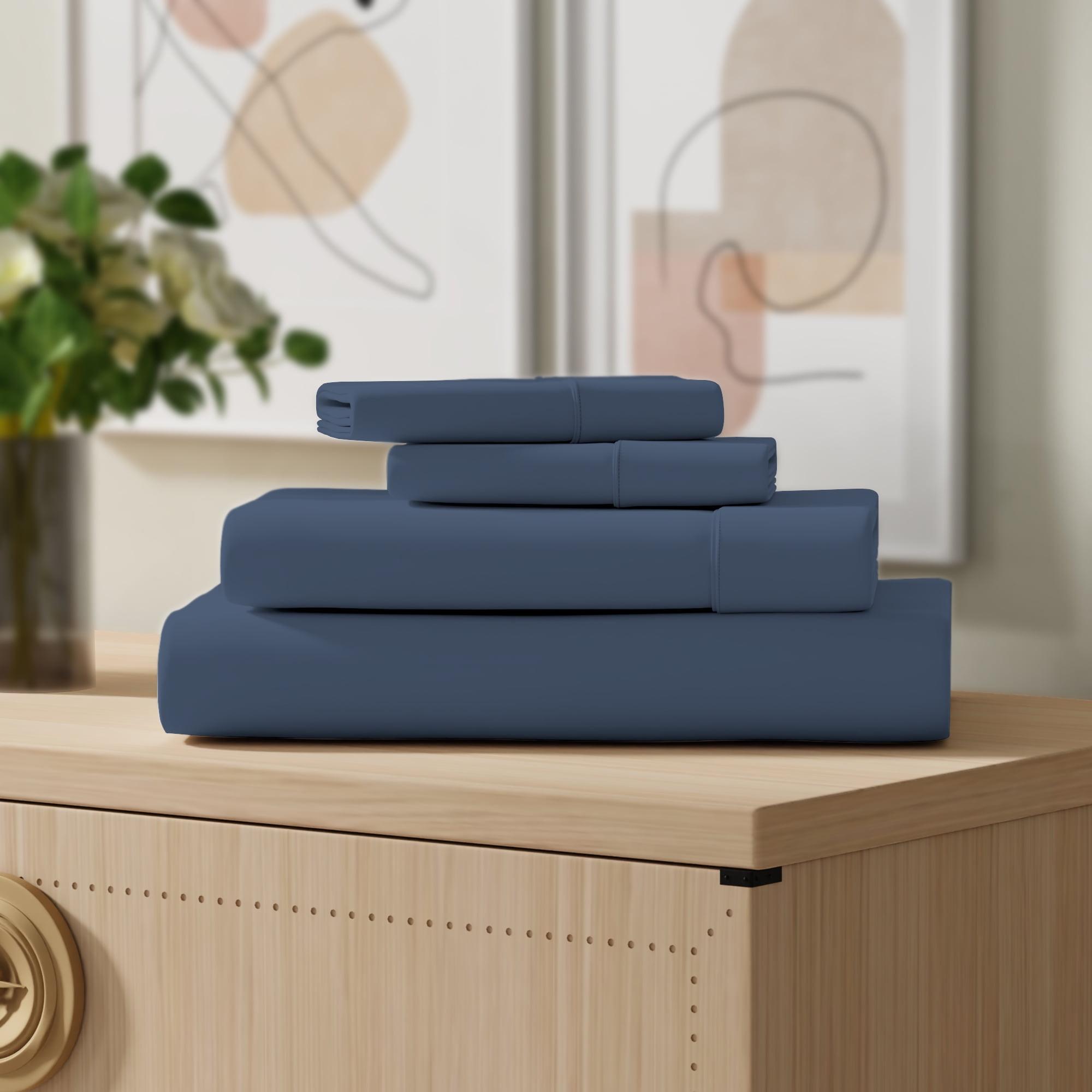 Color Sense 100% Cotton Lightweight Percale Weave Sheet Set