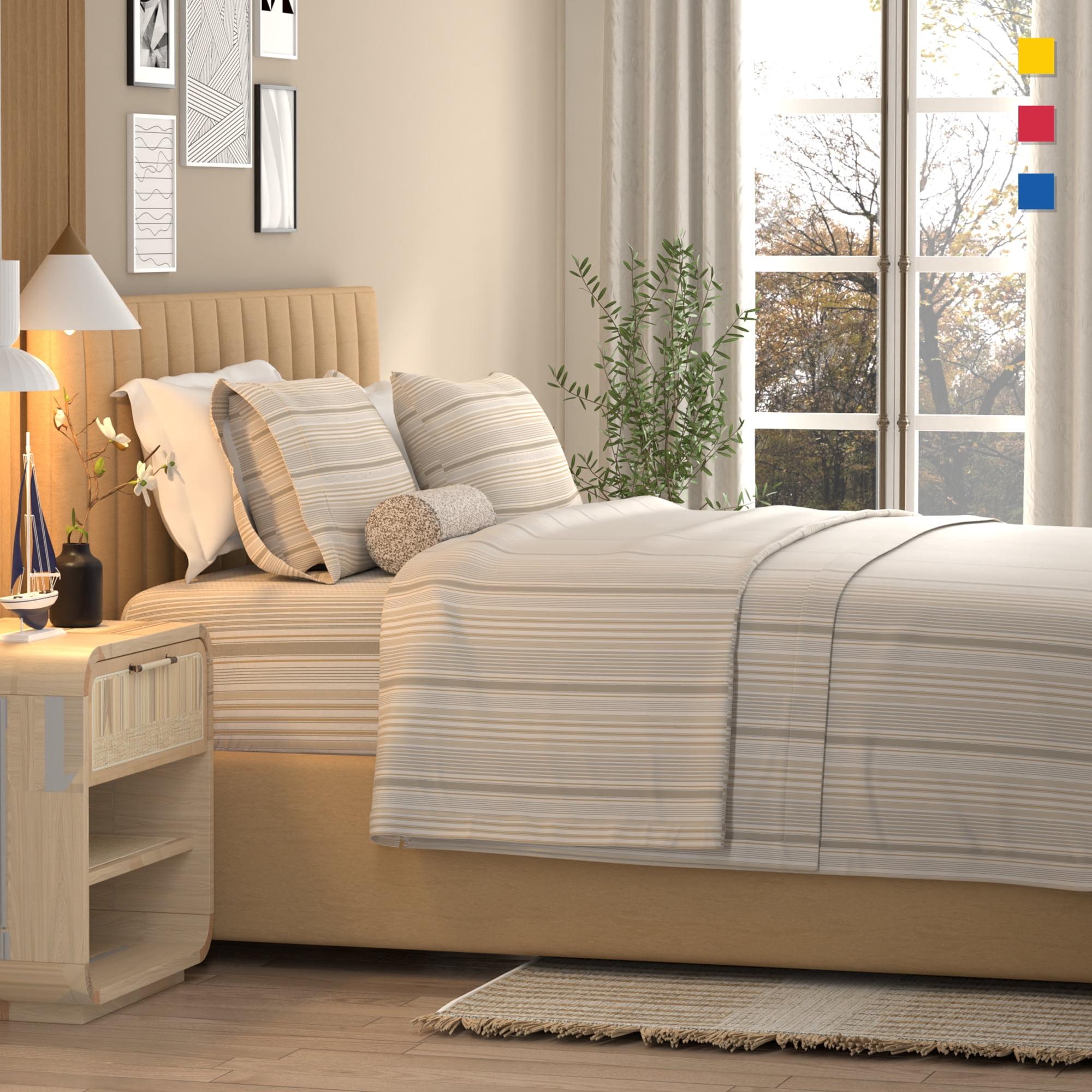 Color Sense 100% Cotton Lightweight Percale Weave Sheet Set