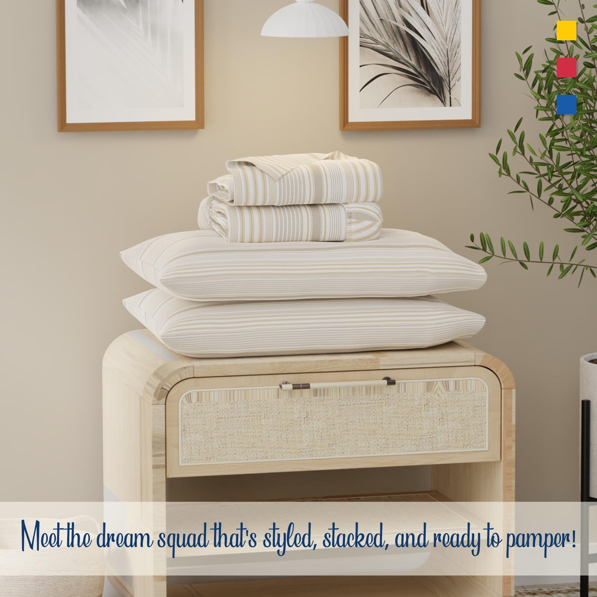 Color Sense 100% Cotton Lightweight Percale Weave Sheet Set