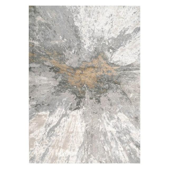 Nuloom Kira Pet Friendly Machine Washable Geometric Area Rug, 2' x 3', Grey