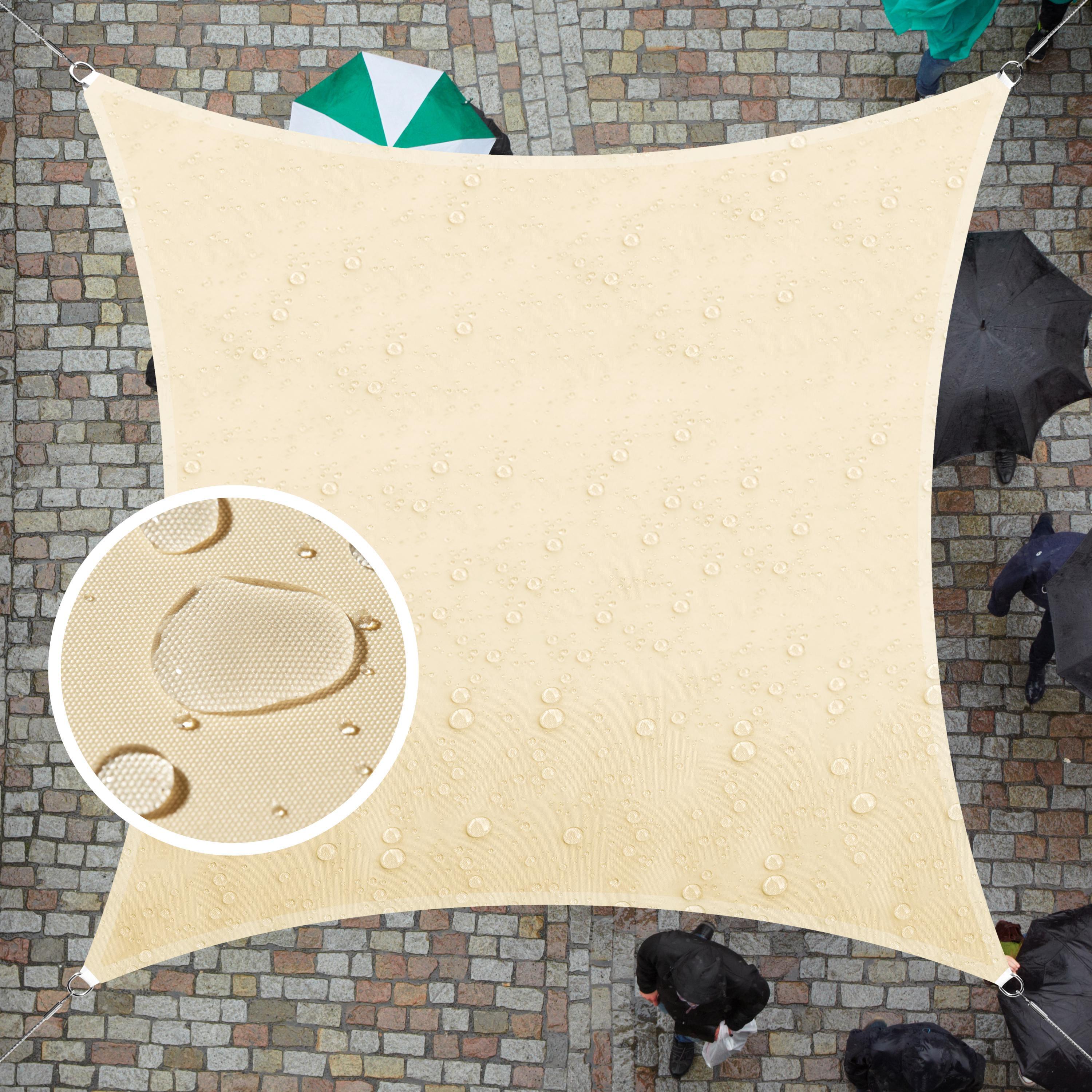 Colourtree Customize Waterproof 14' x 14' Square Sun Shade Sail