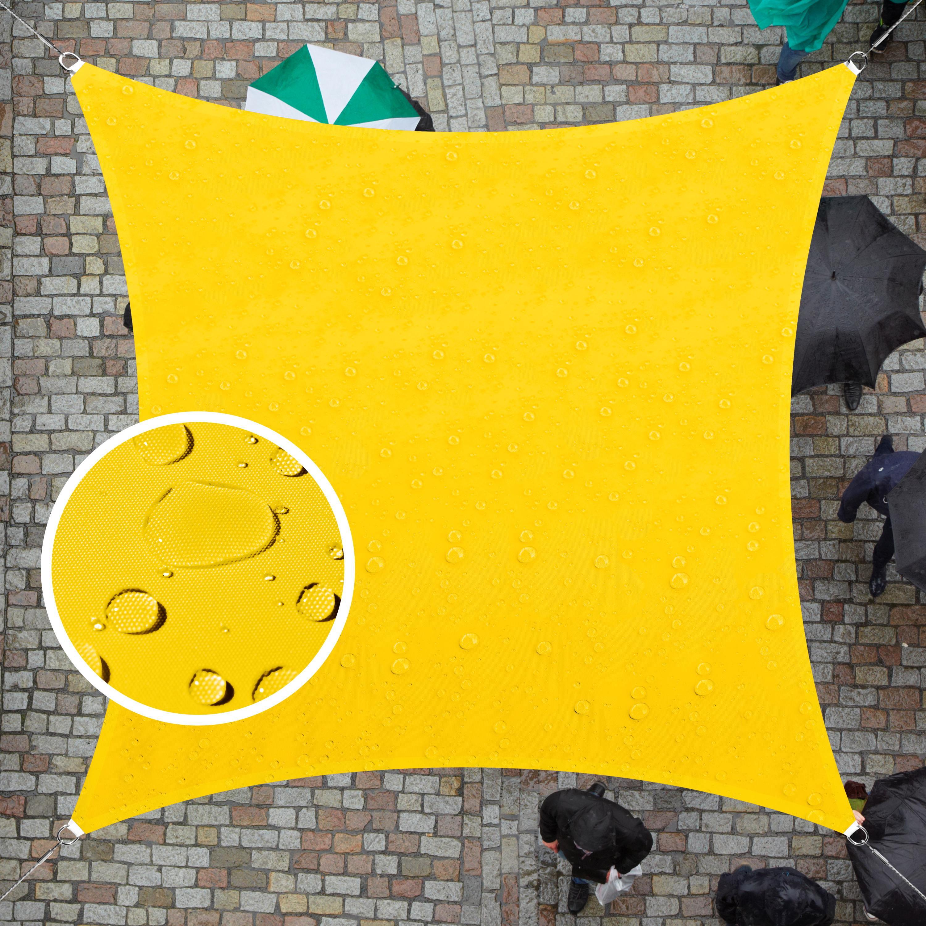 Colourtree Square Waterproof Sun Shade Sail With Installation Winch Kit | Wayfair