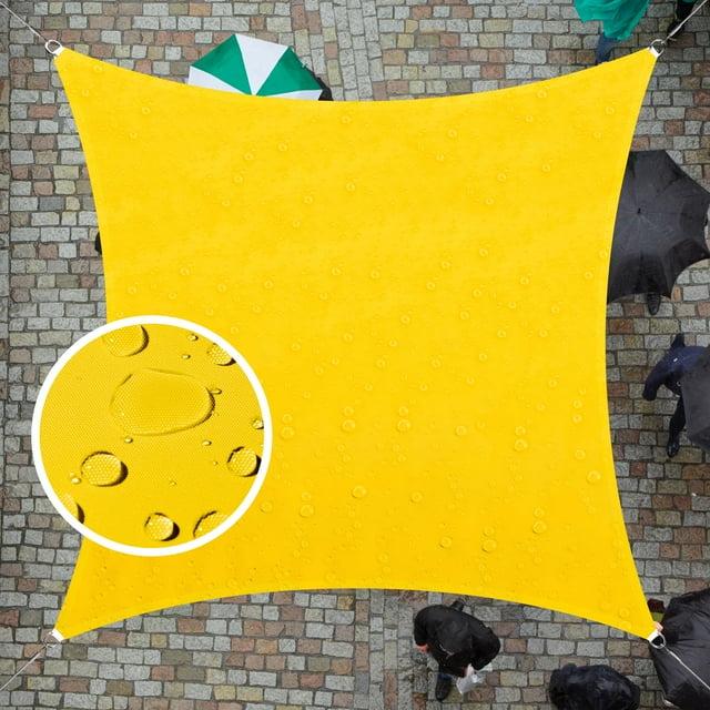 Colourtree Square Waterproof Sun Shade Sail With Installation Winch Kit | Wayfair