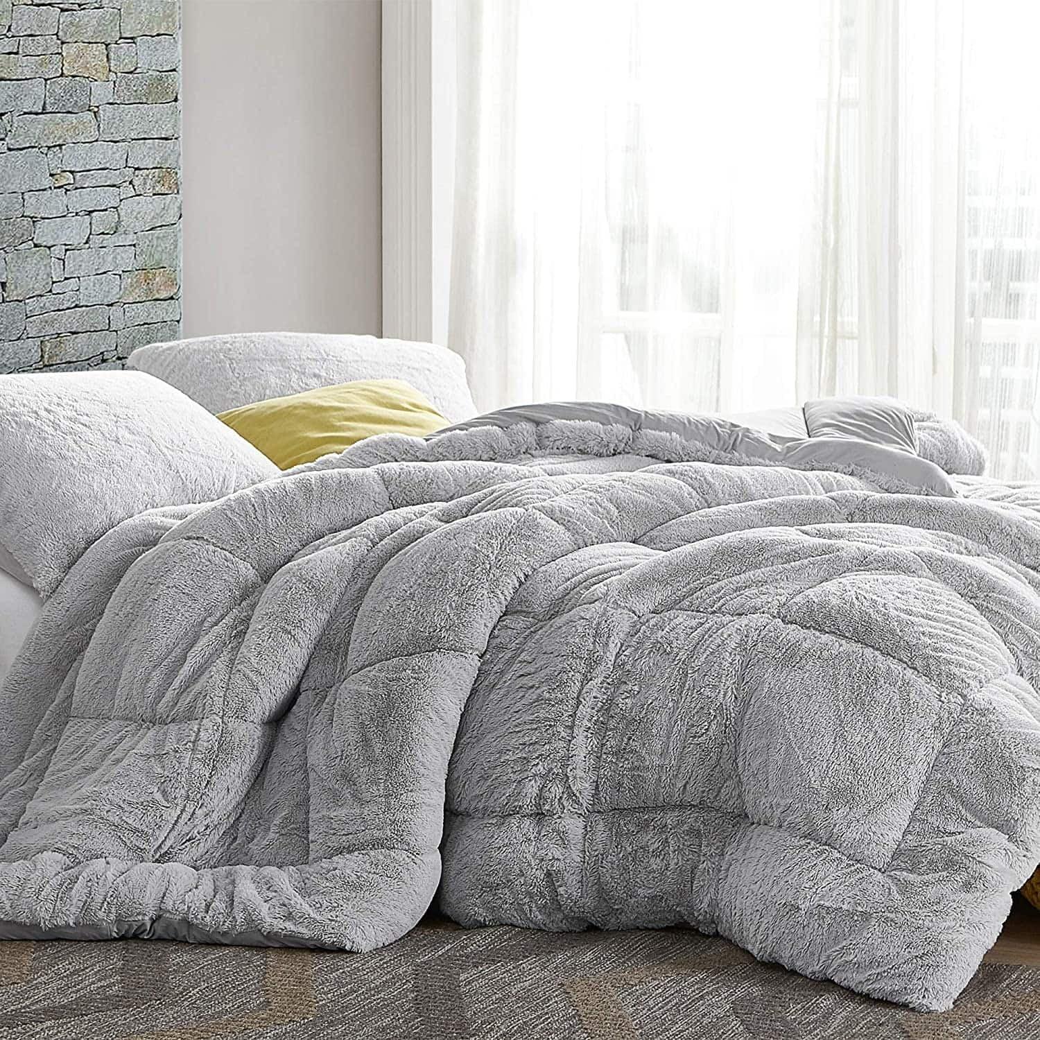 Coma Inducer Are You Kidding Bare - ® Oversized Comforter - Antarctica Grey King Adult