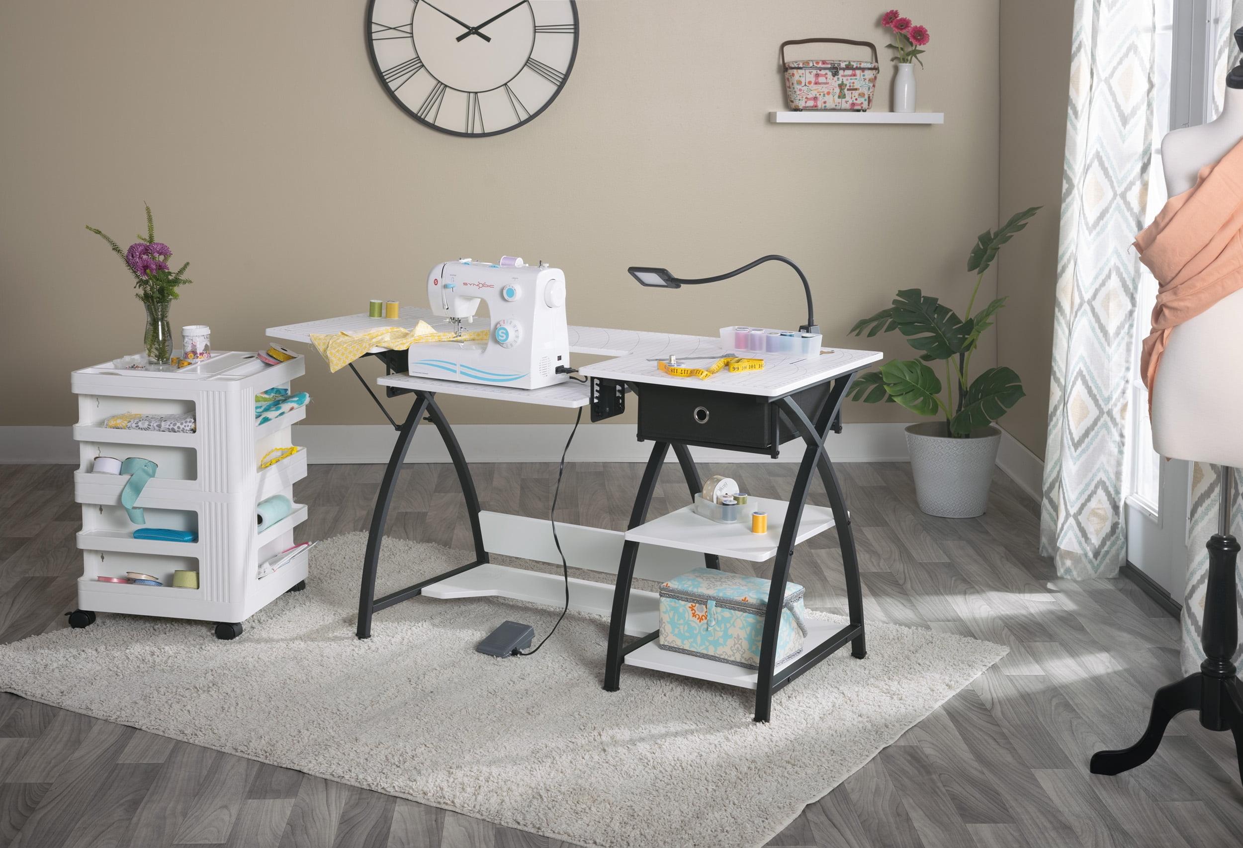 47.25'' x 23.5'' Sewing Table with Sewing Machine Platform