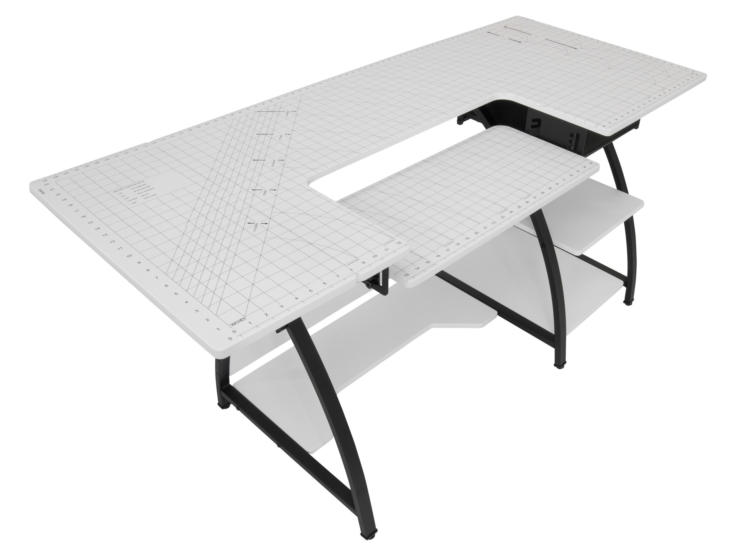 Sew Ready 47.25'' x 23.5'' Sewing Table with Sewing Machine Platform