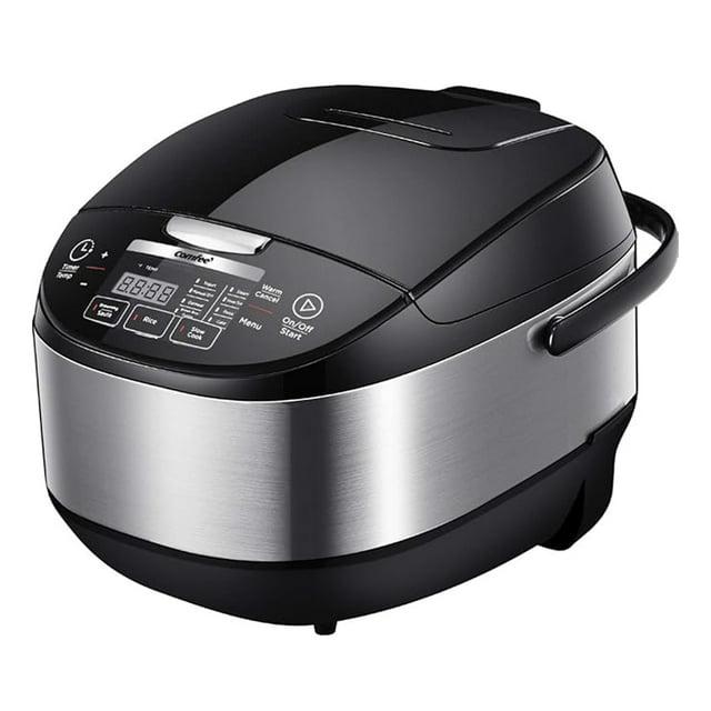 Comfee Multi-Function 10-Cup Electric Rice Cooker, Black - 11 Digital Cooking Programs