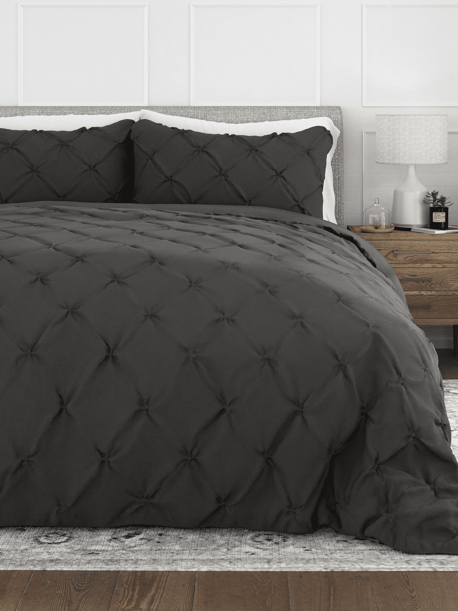 Becky Cameron Pinch Pleat Textured Duvet Cover Set