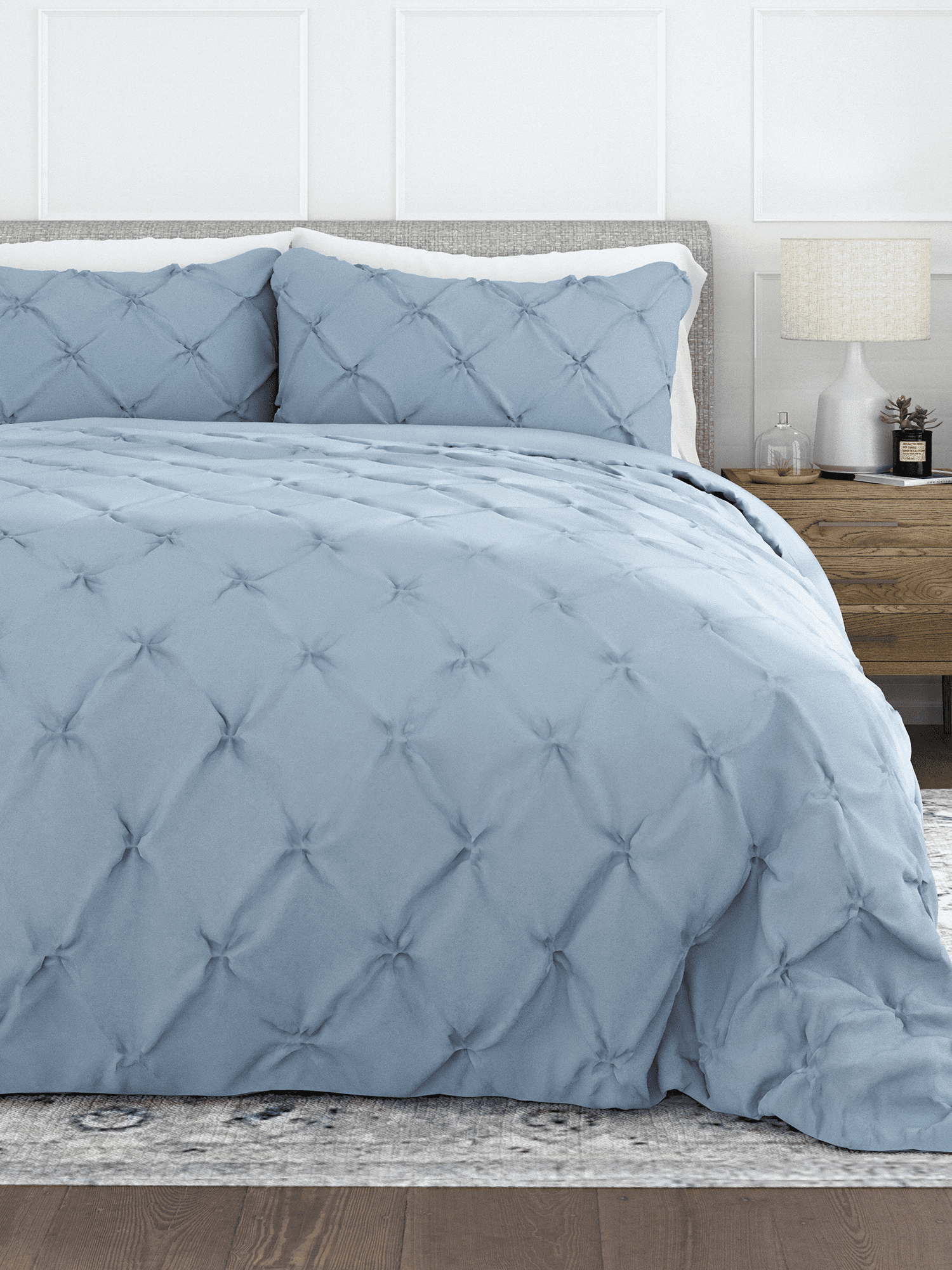 Becky Cameron Pinch Pleat Textured Duvet Cover Set