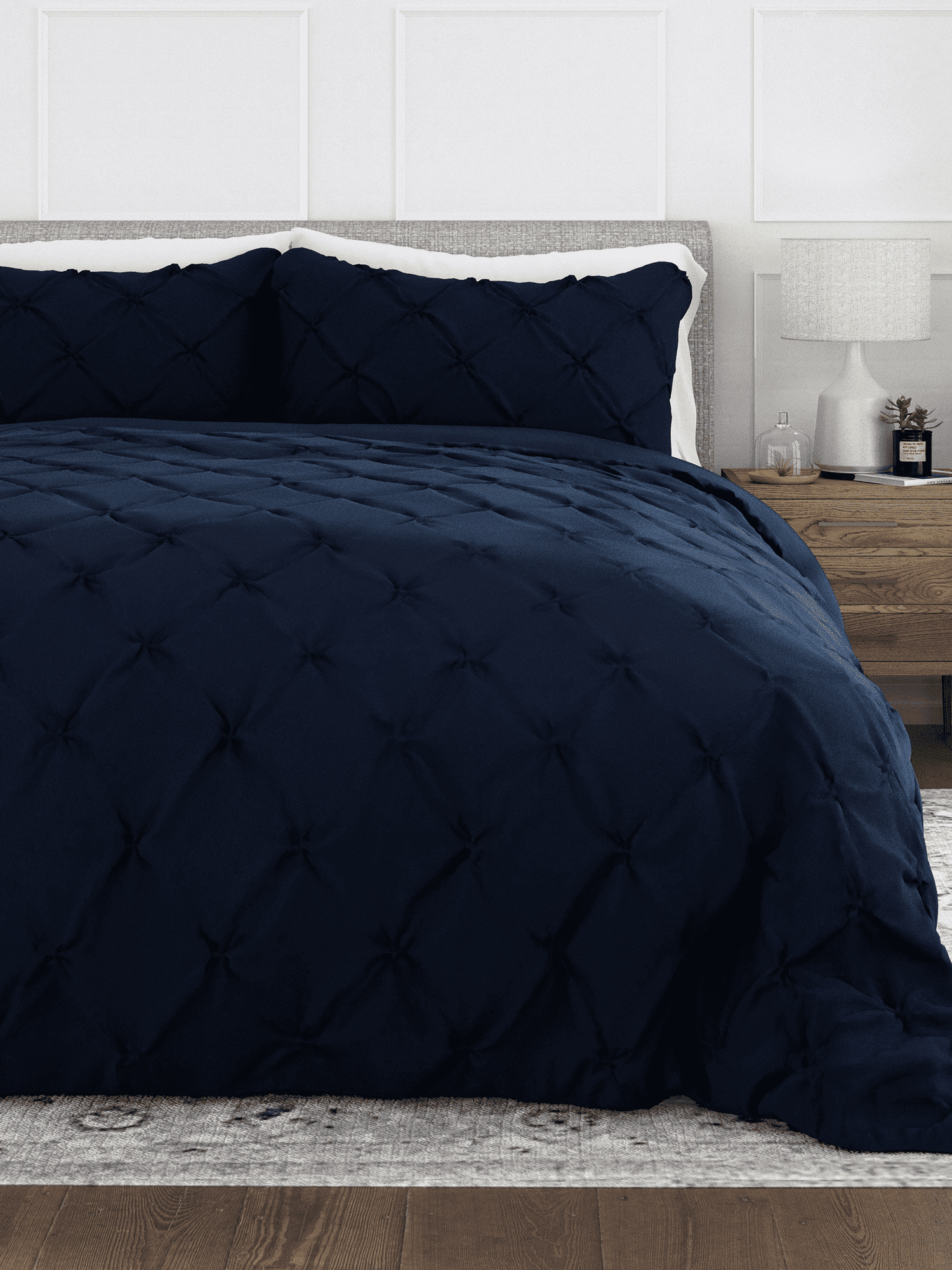 Becky Cameron Pinch Pleat Textured Duvet Cover Set