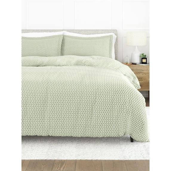 Simply Soft™ Puffed Chevron Pattern Duvet Cover Set
