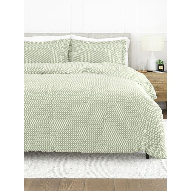 Simply Soft™ Puffed Chevron Pattern Duvet Cover Set
