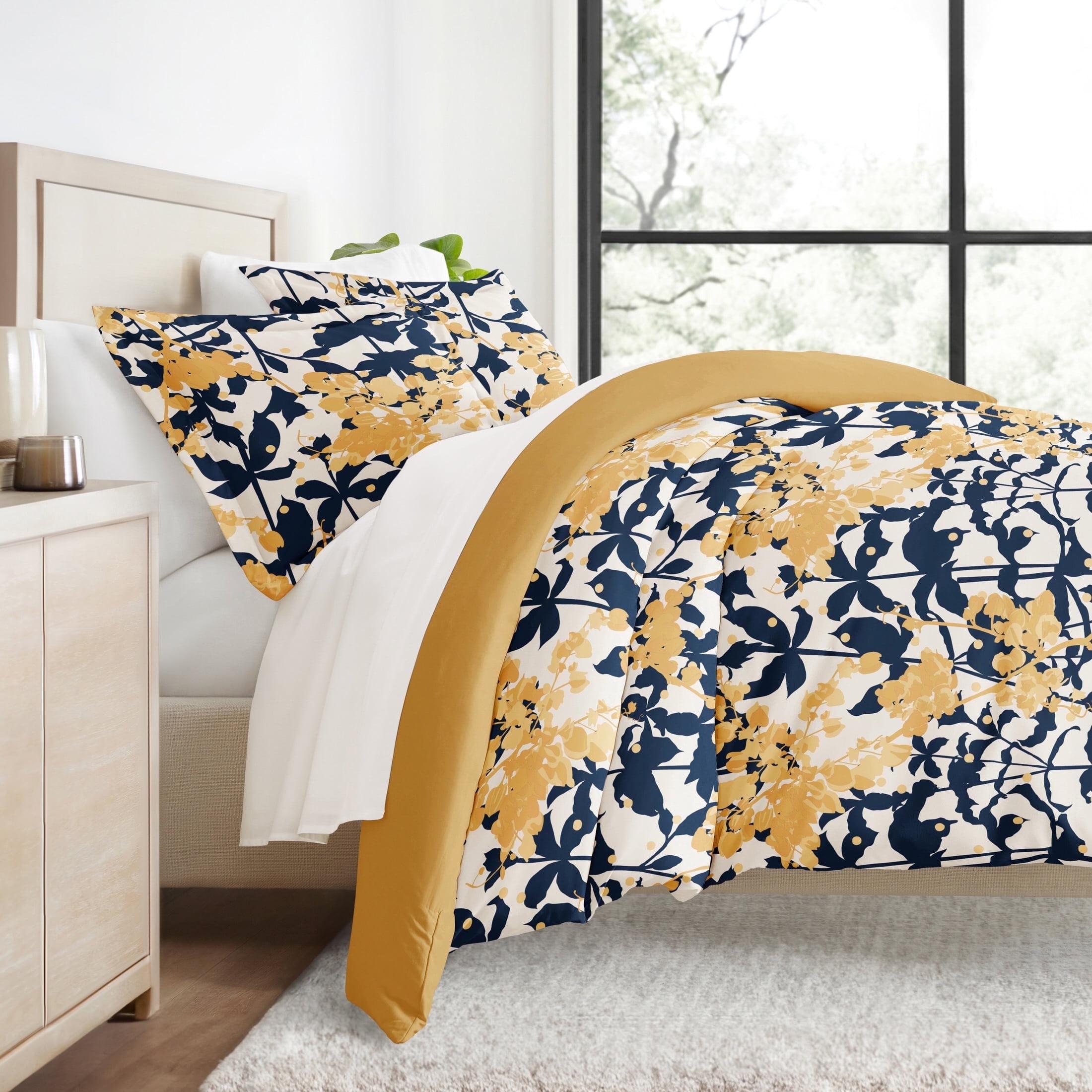 Boho Flower Reversible Duvet Cover Set