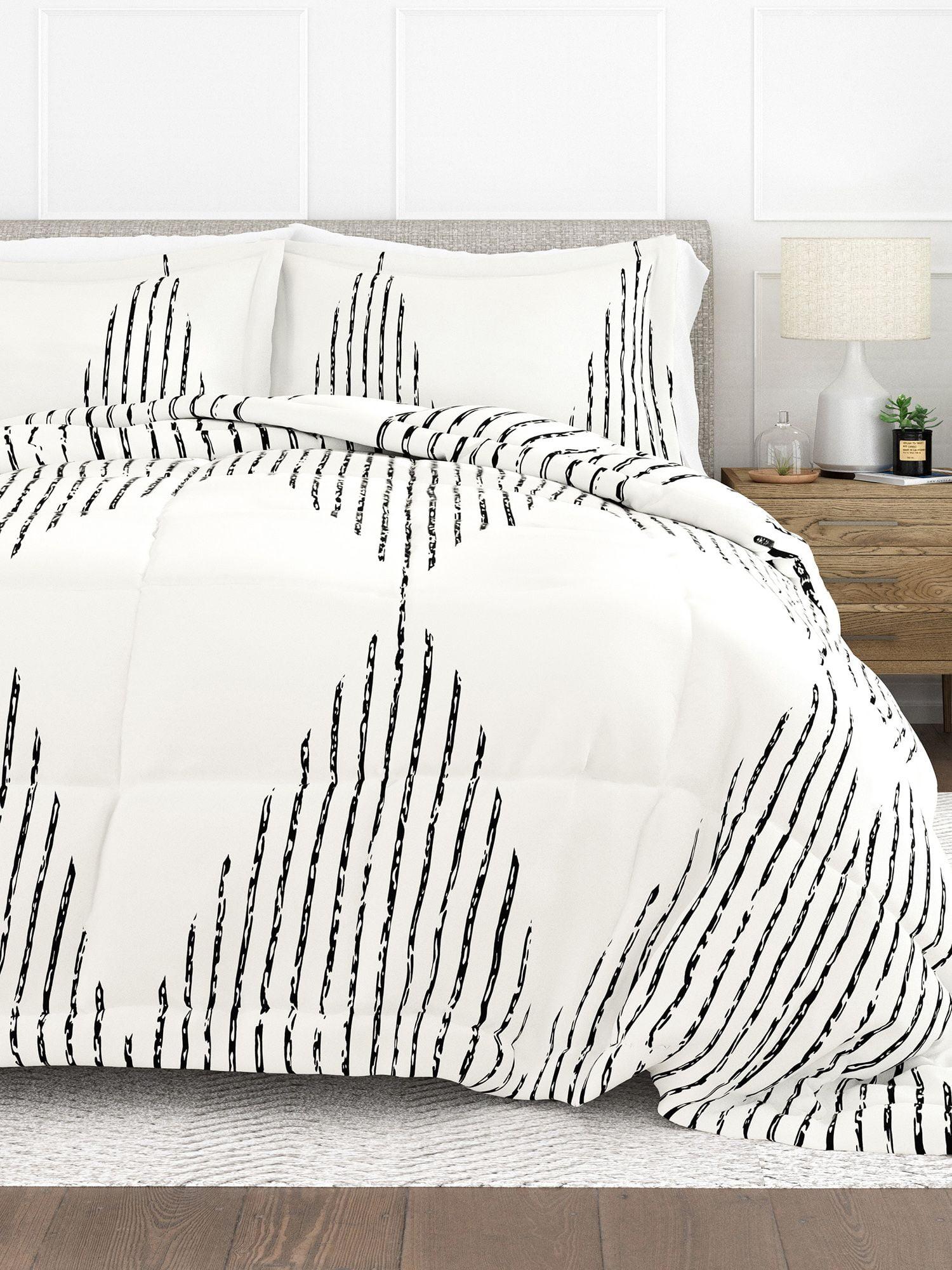 Becky Cameron Soft Diamond Stripe Down-Alternative Comforter Set