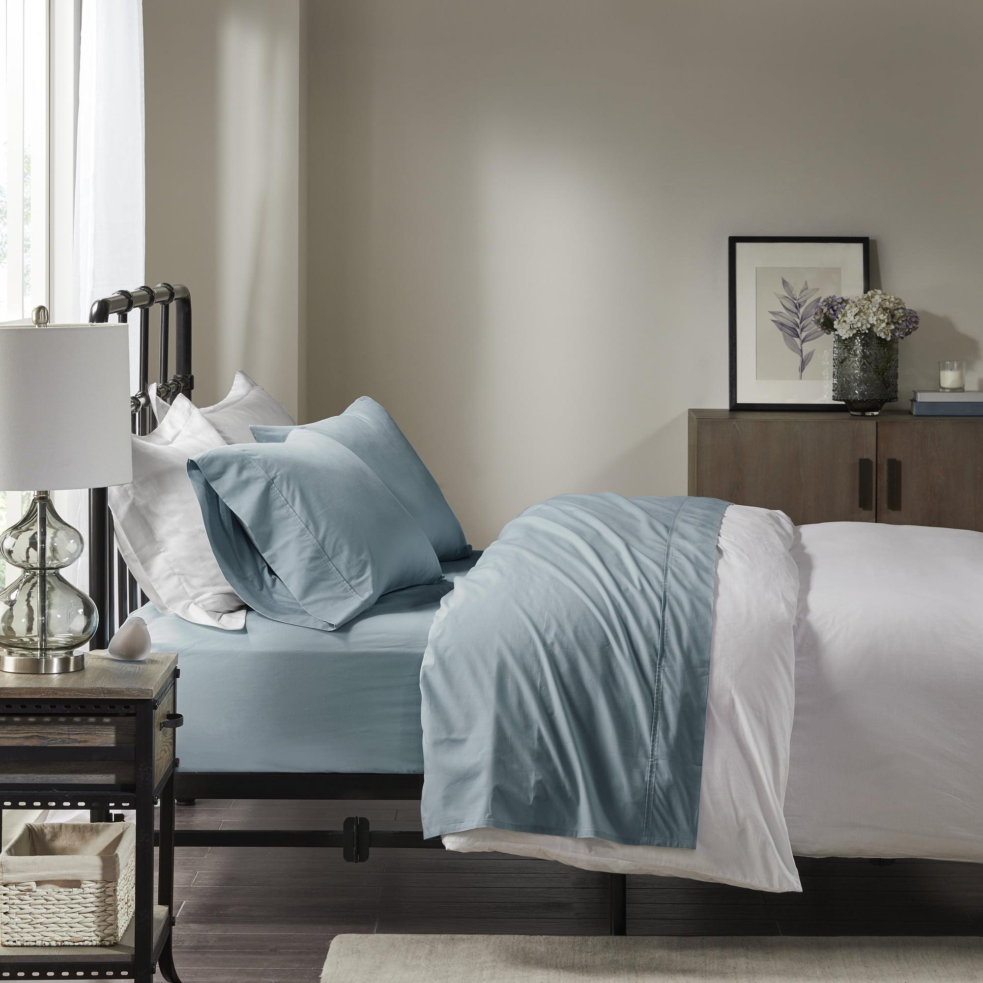 Peached Percale 200 Thread Count Relaxed Cotton Percale Sheet Set