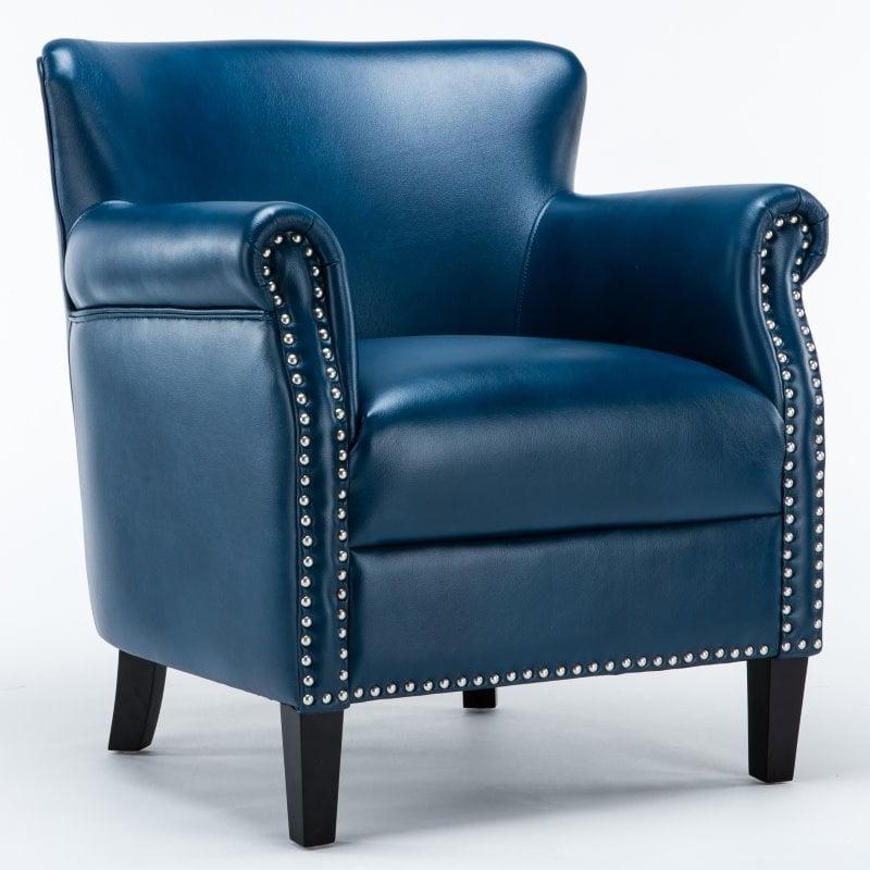 Holly Navy Blue Club Chair - Comfort Pointe