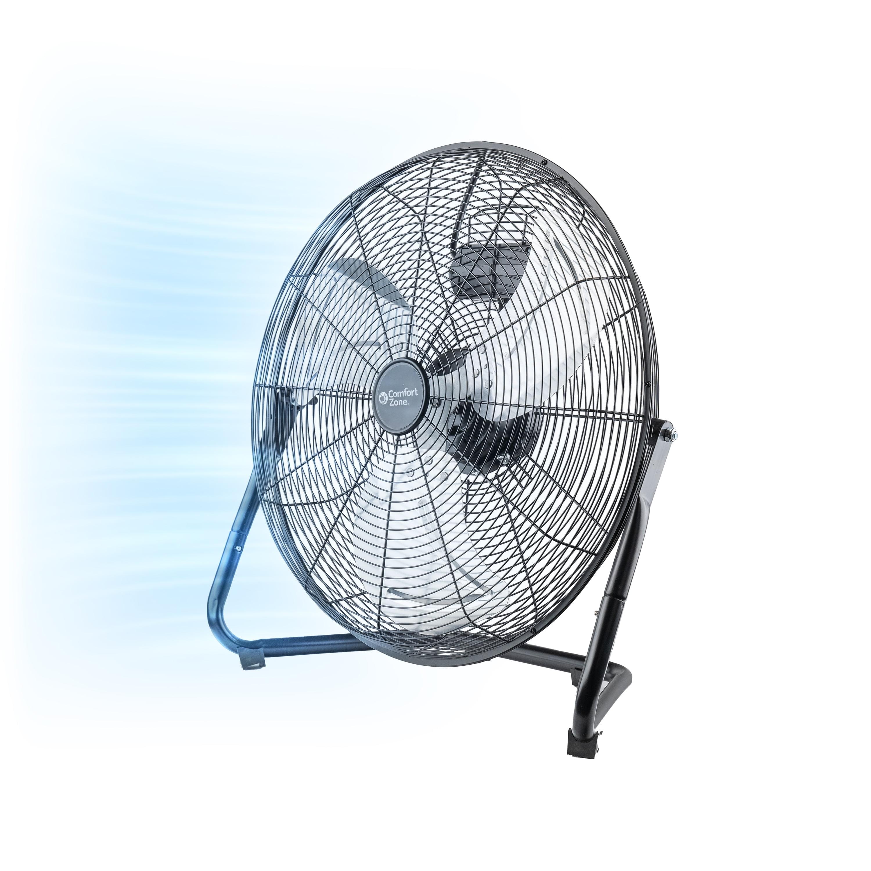 Comfort Zone 20"  Heavy-Duty All Metal Industrial Floor Fan