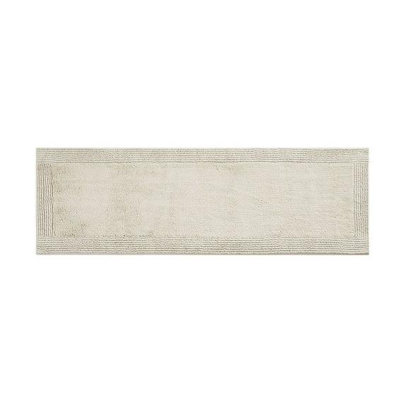 Madison Park 24"x72" Splendor Cotton Tufted Reversible Bath Rug Tan: Machine Washable, OEKO-TEX Certified