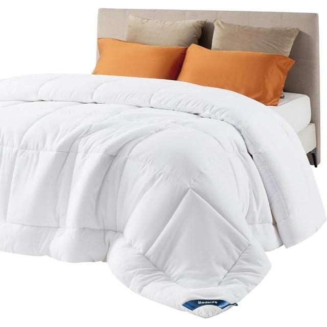 Comforter Duvet Insert Quilted Down Alternative Comforters California King Size White - Bedsure