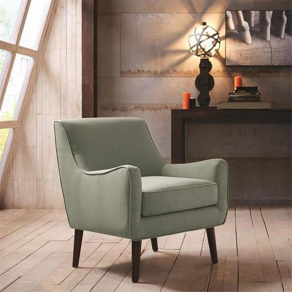 Liam Seafoam Mid-Century Accent Chair with Espresso Wooden Legs