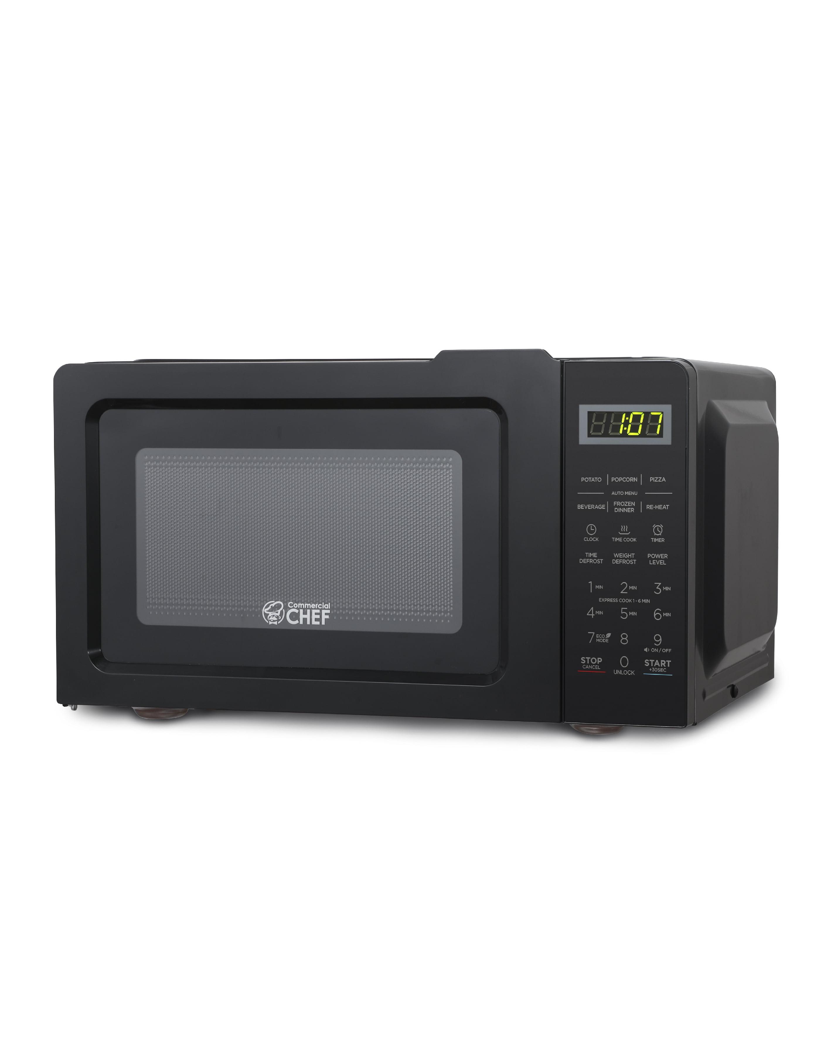 Commercial Chef CHM770B 0.7 cu. ft. Microwave Oven, Black