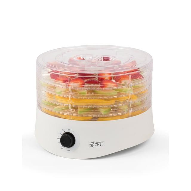 Commercial Chef Commercial Chef Food Dehydrator, Dehydrator Machine for Dehydrated Foods with 5 Drying Tray, White