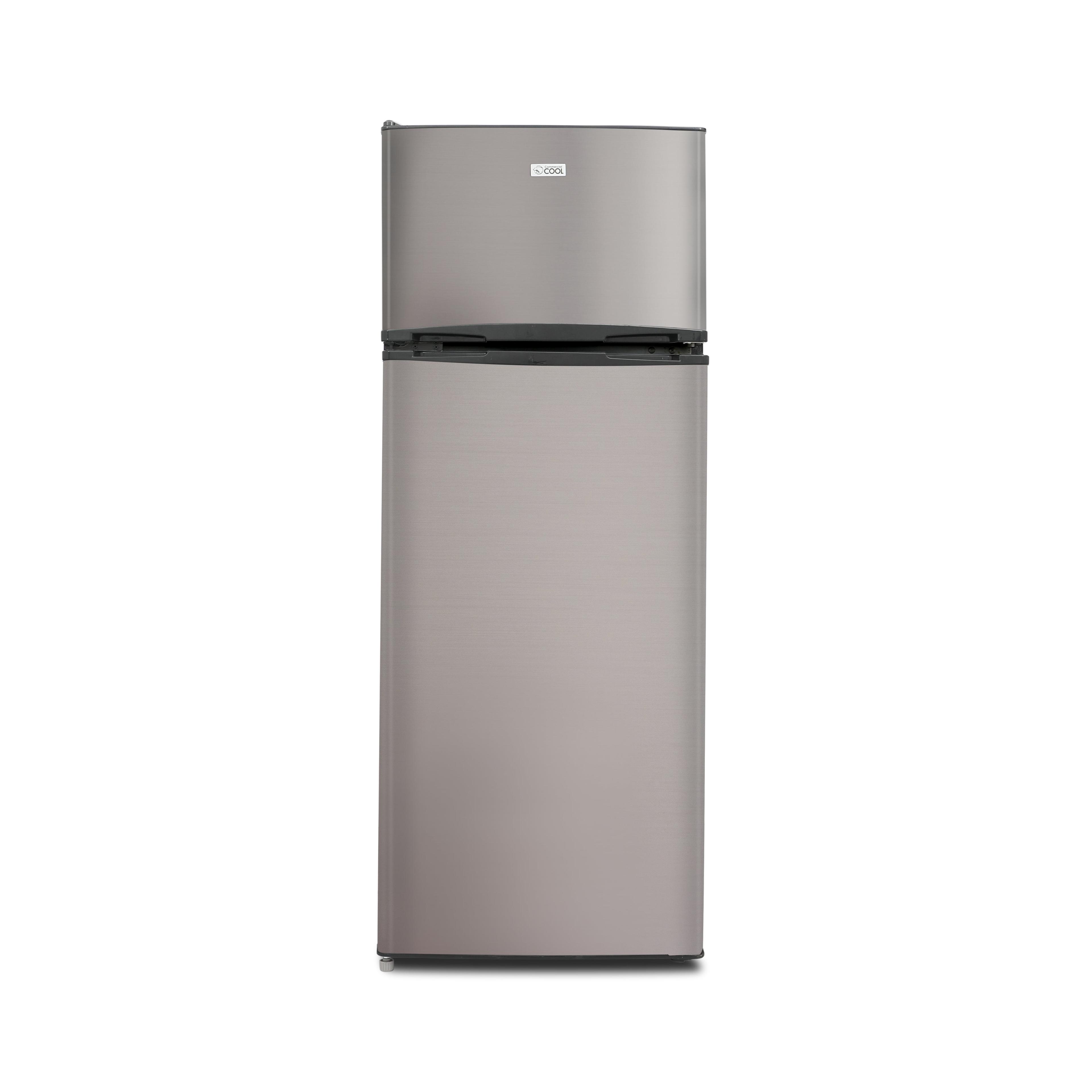 Commercial Cool CCR77LBS 7.7 cu. ft. Top Freezer Apartment Size Refrigerator - Stainless Steel