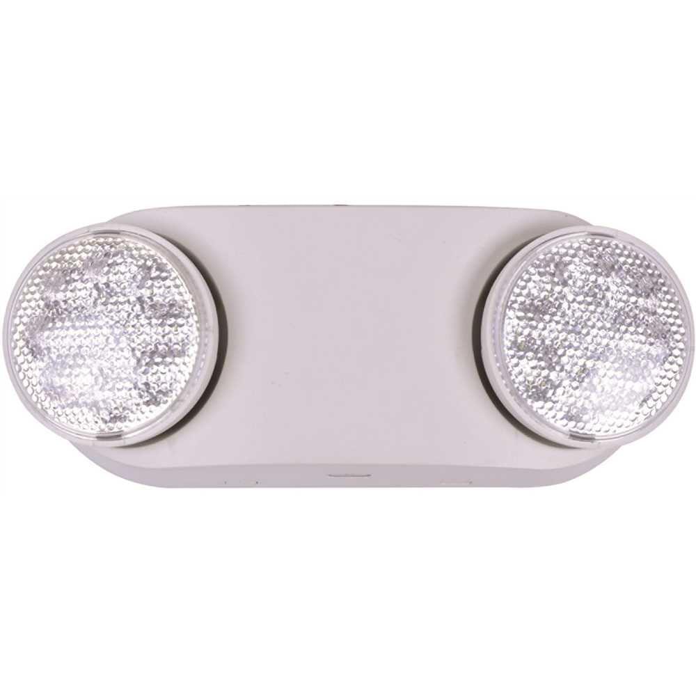 Oval White Integrated LED Emergency Light with Ni-Cad Battery