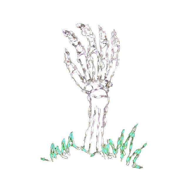 Commercial Grade Halloween LED Wire Framed Skeleton Hand Decoration
