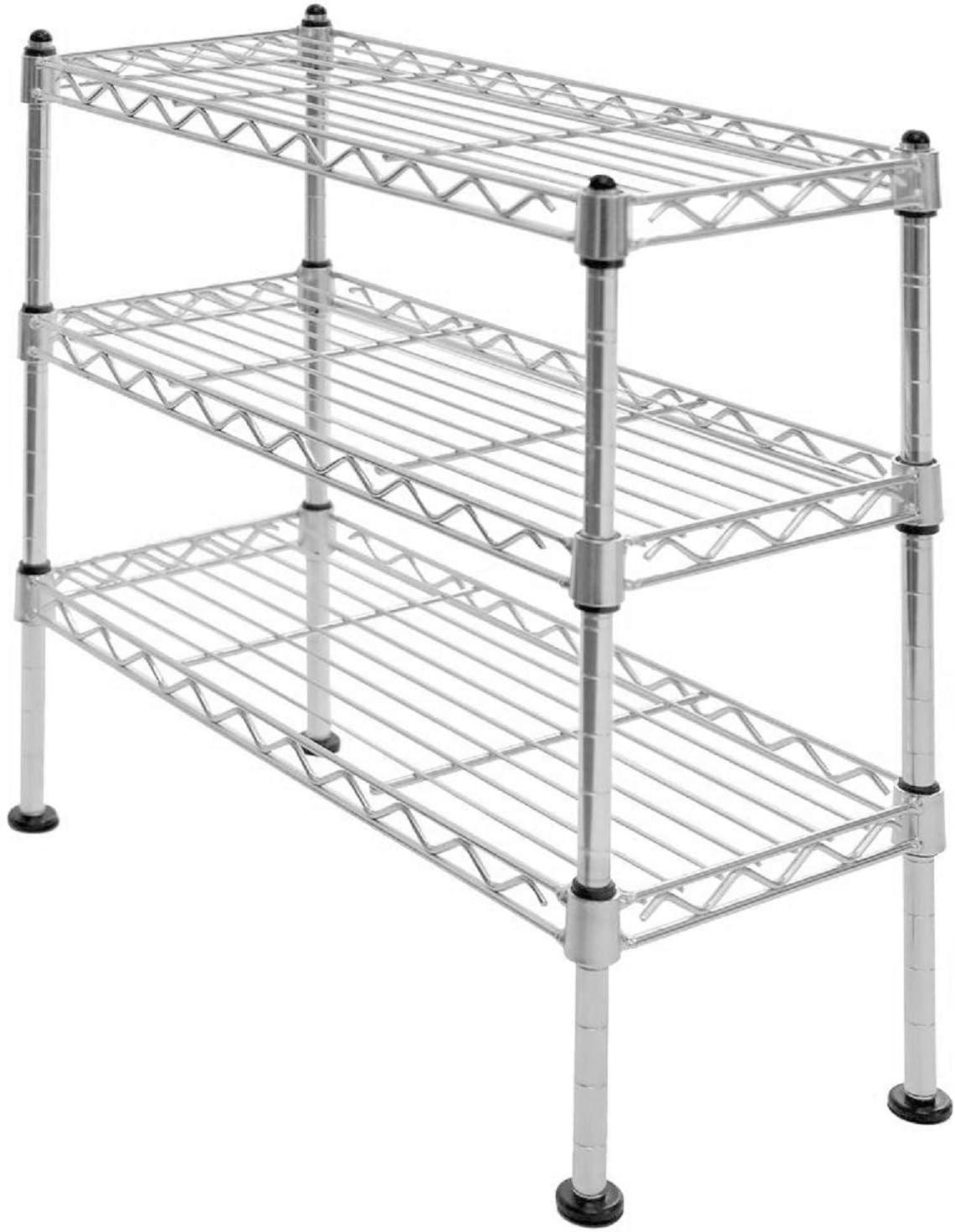 UltraZinc Compact 3-Tier Mini Steel Wire Organizer for Countertop and Cabinet