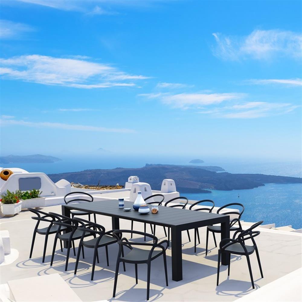Comet 118'' Rectangular 10 - Person Outdoor Dining Set