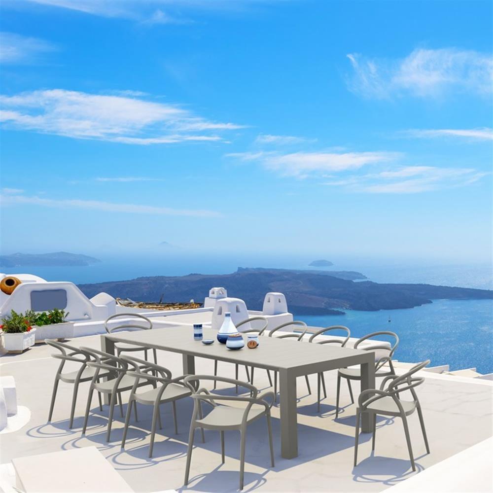 Comet 118'' Rectangular 10 - Person Outdoor Dining Set