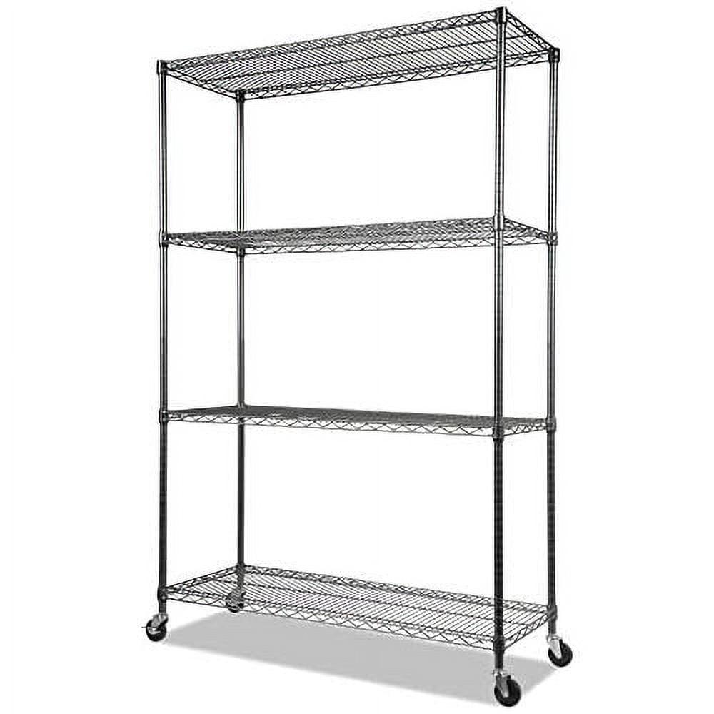 48'' W Height -Adjustable Shelving Unit with Wheels