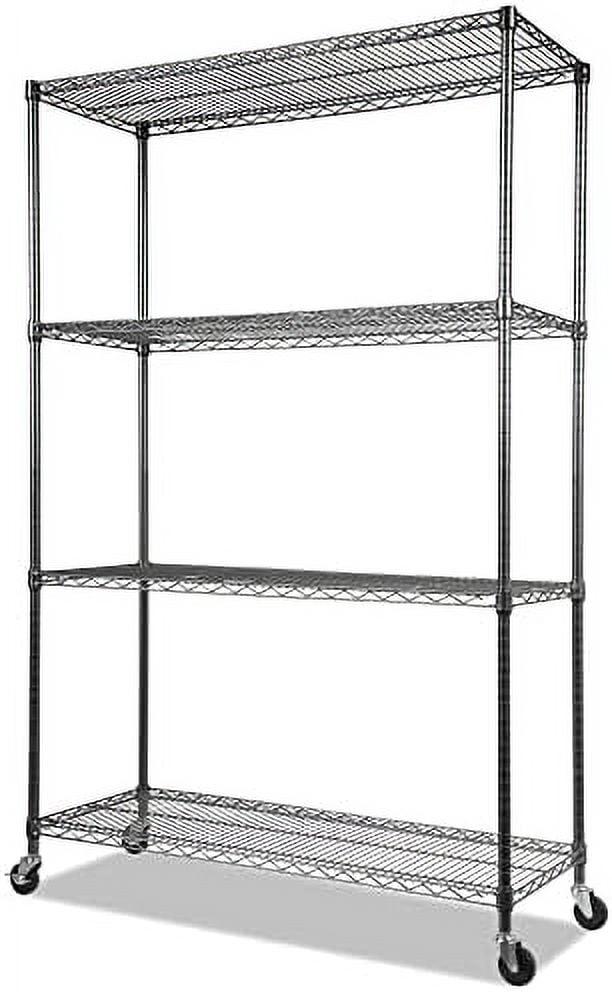 48'' W Height -Adjustable Shelving Unit with Wheels