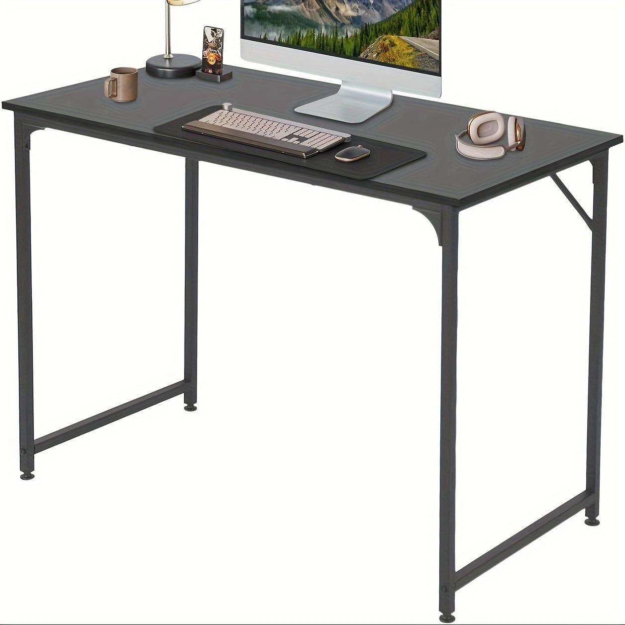 Computer Desk 39/47 inches Writing Desk Home Office Study Workstation Modern PC Laptop Sturdy Simple Gaming Desk with Metal Frame