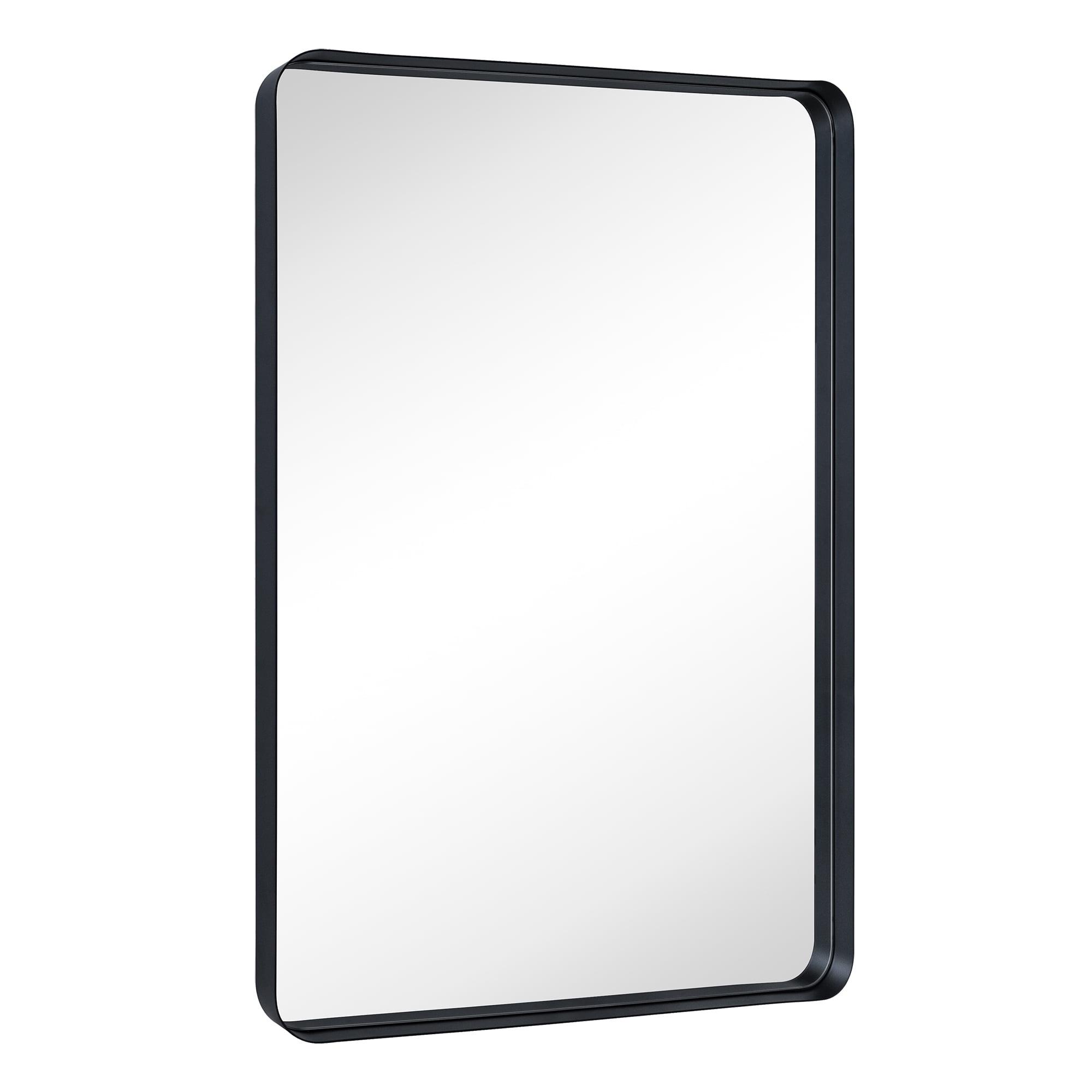 TEHOME Arthers Rectangular Stainless Steel Framed Pivoting Wall Mounted Bathroom Vanity Mirror