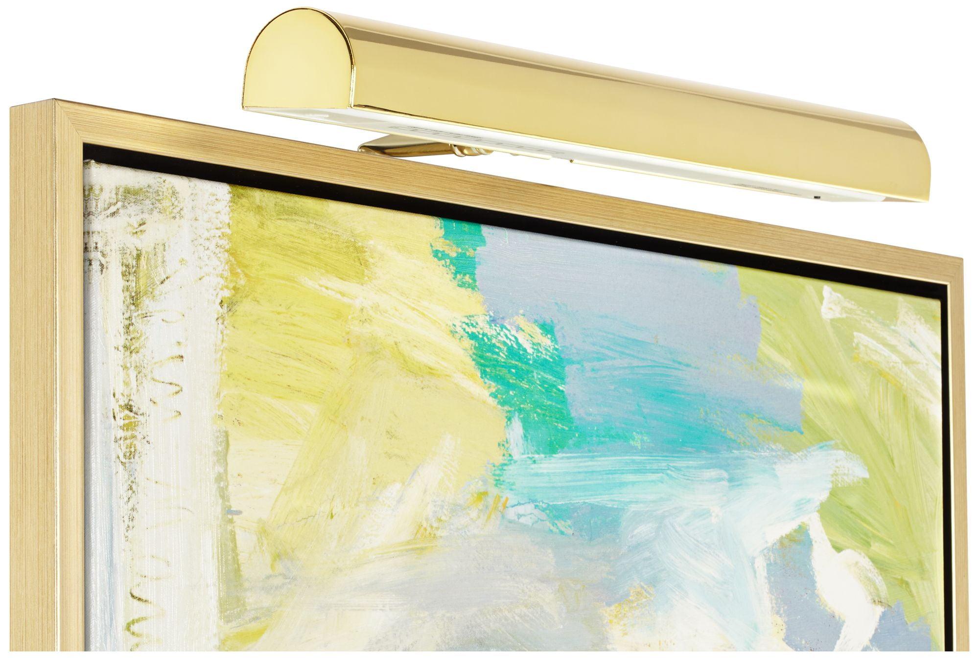 Polished Brass 21" Dimmable LED Picture Light with Remote