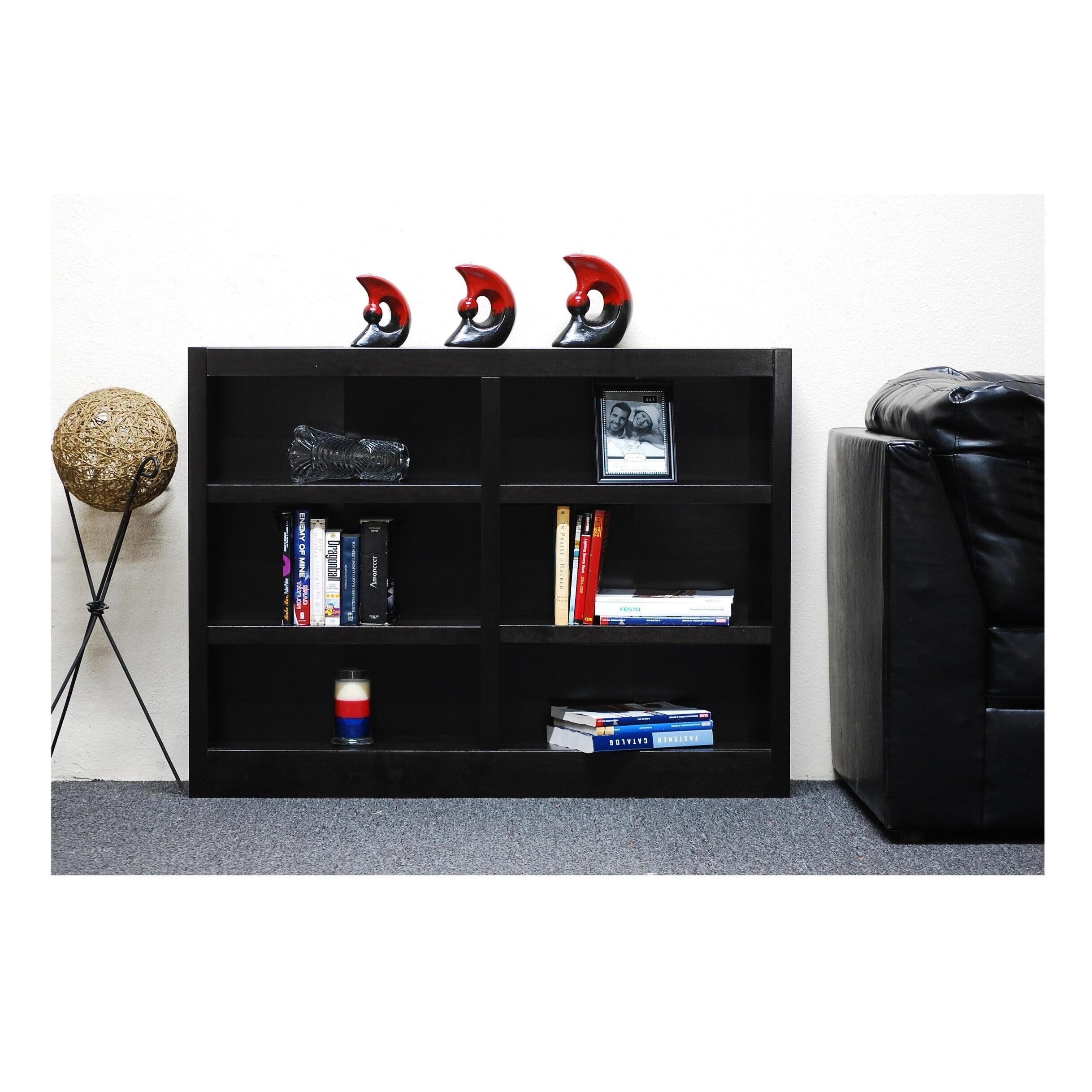 Concepts in Wood Book Shelf - Wood Bookcase Furniture 48 x 36" - Espresso