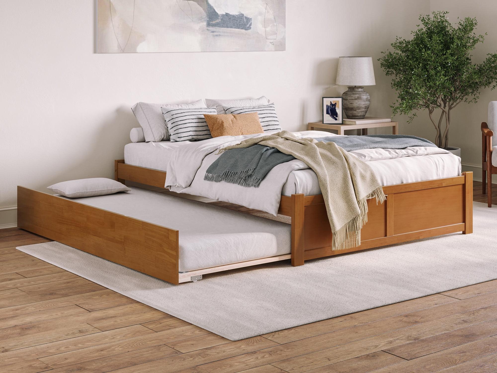 Solid Wood Platform Storage Bed