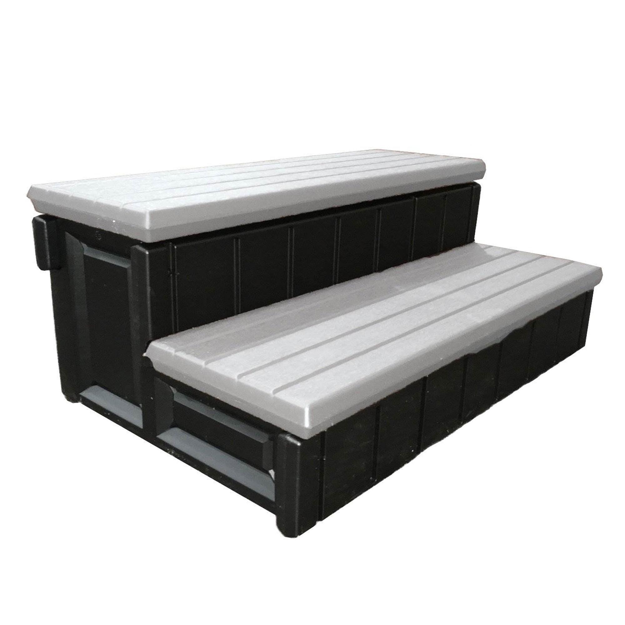 Confer Plastics Confer Plastics 36" Storage Spa Steps Espresso