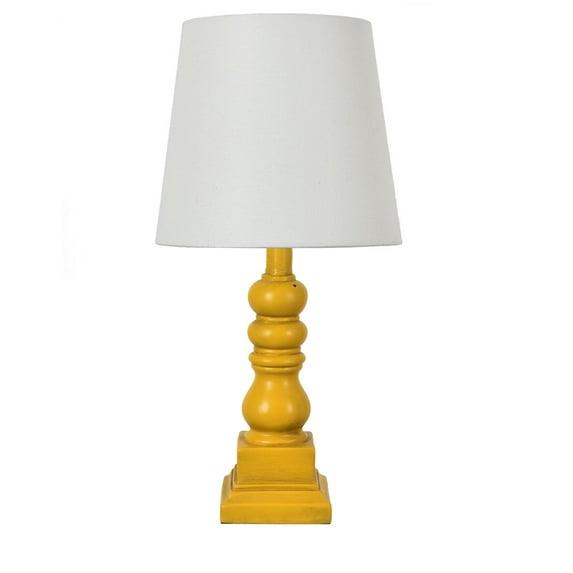Conrad 18.5" Distressed Yellow Resin Table Lamp